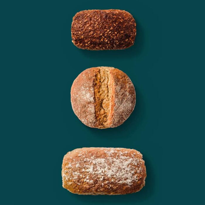 Brotrausch Bread Mix Introductory Package Bake Bread (3 x 400g) – includes bread tin, dough improvers & toppings - natural, vegan, with spelt & whole grain