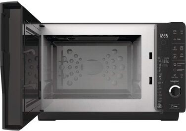 Мікрохвильова піч Bauknecht ExtraSpace Crisp MW 427 SL з грилем та функцією Crisp, 25 л, 800 Вт, срібна