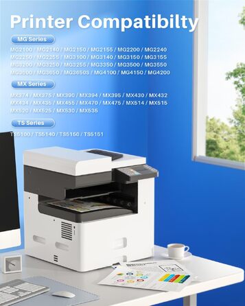 Комплект картриджів 540XL та 541XL для принтерів Canon Pixma TS5150, TS5151, TS5100, MG3650, MG3550, MX525, MG3150, MG3250 (чорний та кольоровий), сумісні