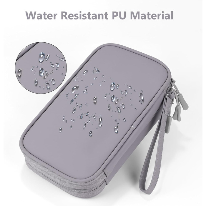 Органайзер для подорожей DDgro Elektronik, водонепроникна сумка для аксесуарів, сірий, поліуретан, середній розмір M