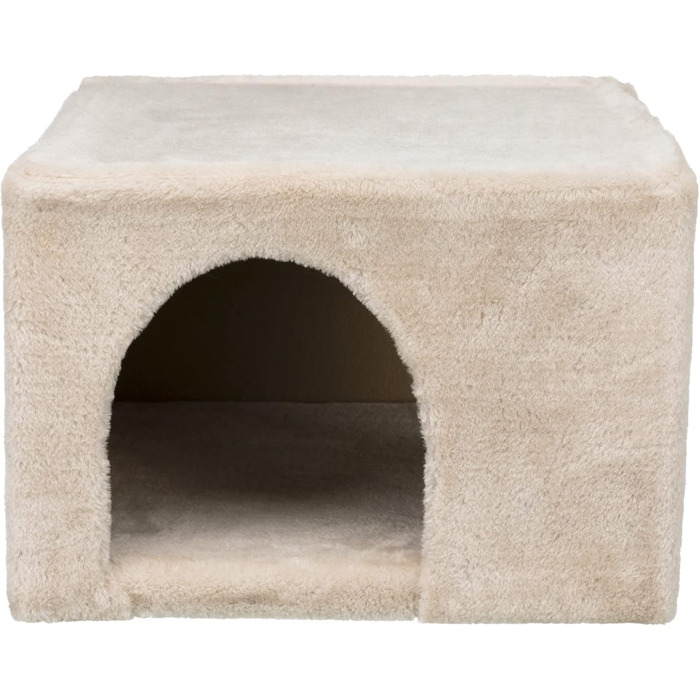 Будиночок-лежанка для кроликів TRIXIE Kuschelhöhle з двома виходами, бежевий, 36 x 25 x 36 см