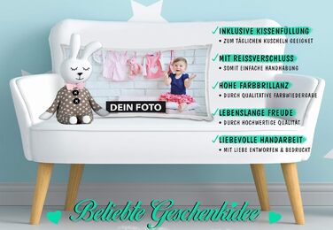 Персоналізована фотоподушка Print Royal XXL 80x40 см з наповнювачем, поліестер, індивідуальний друк – ідея подарунку