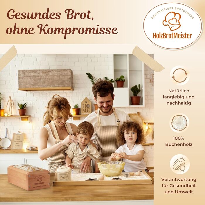 Дерев'яна форма для випікання хліба Wave Brands HOLZBROTMEISTER, до 1 кг, натуральна