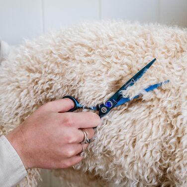 Ножиці для грумінгу собак Mikki Doodle: професійні ножиці для стрижки та формування шерсті, 19 см