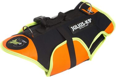 Жилет для собак Julius-K9 IDC 3в1, чорний та неоновий, розмір S