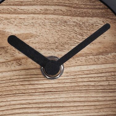 Cander Berlin MNU 6712 Table Clock Silent Concrete Wood Concrete Clock Standing Clock 12 cm Sphere Silent