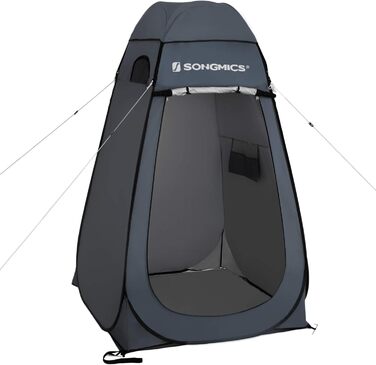 SONGMICS Pop-Up Privacy Tent - Outdoor Shower & Toilet Tent for Camping, Fishing, Beach - Portable Changing Room with Carry Bag