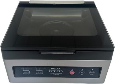 Професійний вакууматор Maxxo VM Profi з подвійною зварювальною лінією, 20 л/хв, 900 мбар, для продуктів харчування, з нержавіючої сталі (камерний вакууматор VM ChamberLine 30)