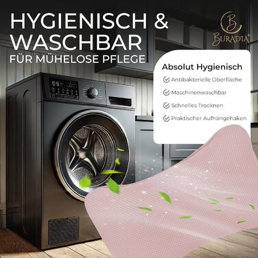 Подушка для ванни з сіткою для прання - Максимальний комфорт та релаксація з технологією Air Mesh. Подушка для ванни з 4 міцними присосками. Підтримка шиї та голови (рожева)