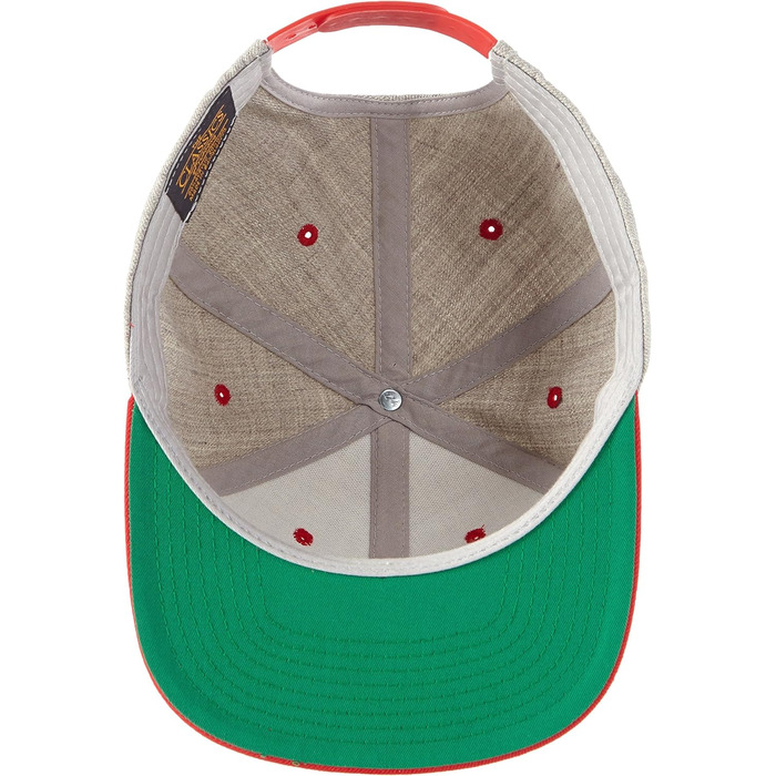 Кепка бейсболка Flexfit Unisex Classic Snapback двоколірна універсального розміру heather/Red