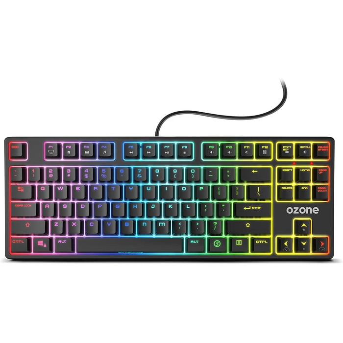 Ozone Gaming Gear Double TAP: Клавіатура + Миша для ігор, RGB підсвітка, сенсор Avago 4000 DPI, USB, Battle Royale