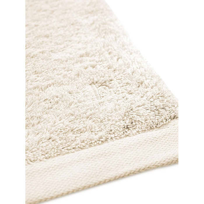 Herzbach Home Towel Set 100% Cotton - soft & absorbent - Cream