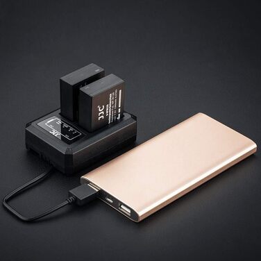 Зарядний пристрій JJC USB для акумуляторів Fujifilm X-T30, X-E5, X100VI, X100V та інших моделей (NP-W126/NP-W126s)