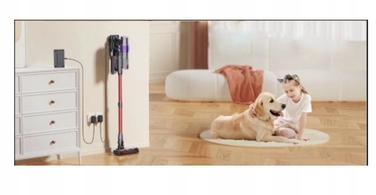 Вертикальний пилосос Laresar V8 (Elite 8), червоний