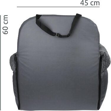 GEAR Frontera: безпечний авто-кошик для собак з регульованими повідцями та ортопедичною тканиною Тедді для передніх та задніх сидінь