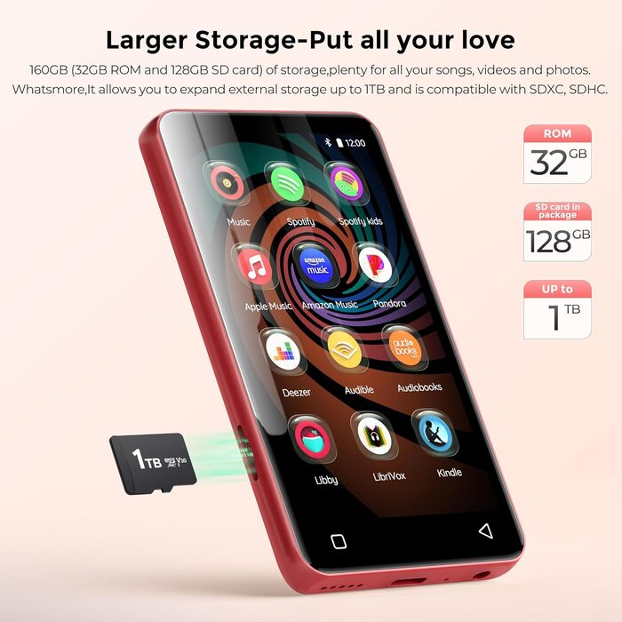 MP3 плеєр Innoasis з Bluetooth та WiFi, 4