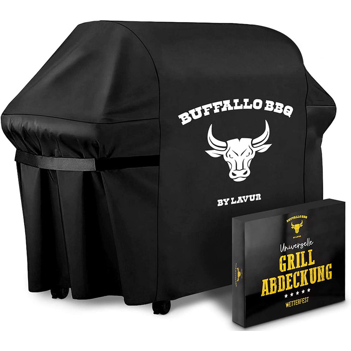 Чохол для гриля Buffalo BBQ, водонепроникний, вітростійкий, преміум оксфорд, універсальний для газових і круглих грилів