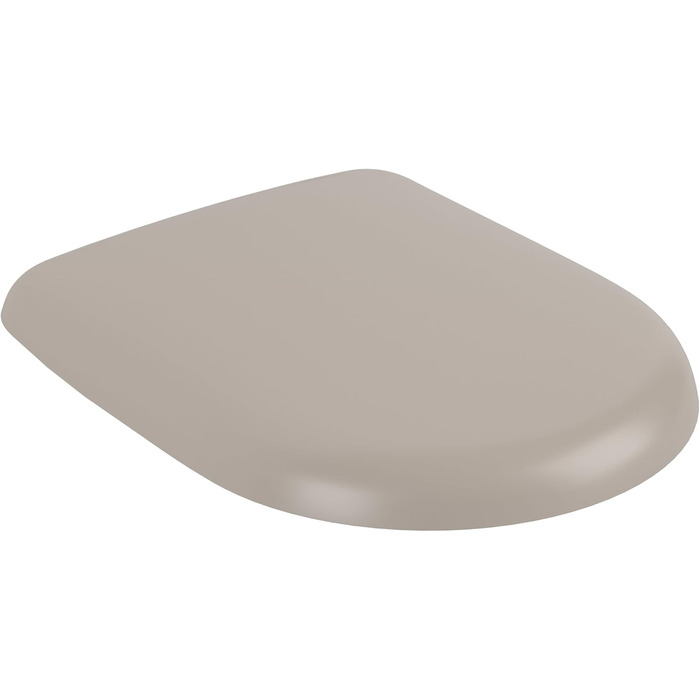 Сідушка для унітаза Villeroy & Boch O.novo D-подібна з мікроліфтом (SoftClose), Duroplast, колір мигдалевий (Almond), матова