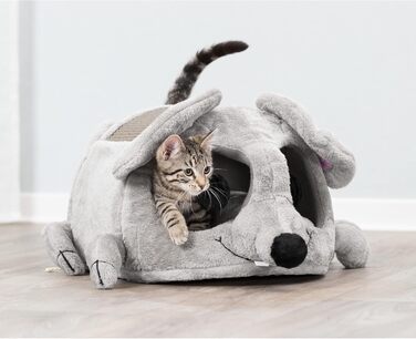 Будиночок-печера для котів Trixie Lukas 35x33x65 см, сірий