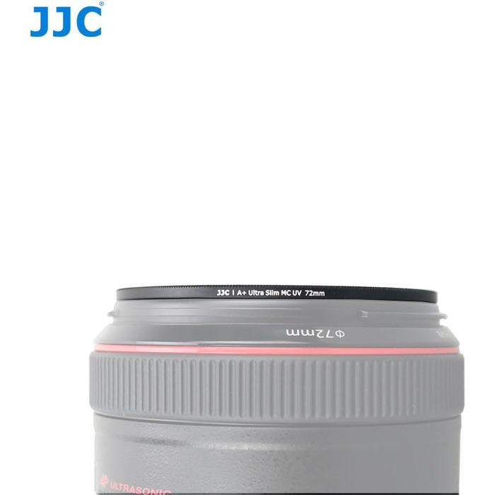 Фільтр JJC UV, 49 мм, ультратонкий, багатошарове покриття, захист від УФ, для об'єктивів Canon Sony DSLR з різьбою 49 мм (сріблястий)