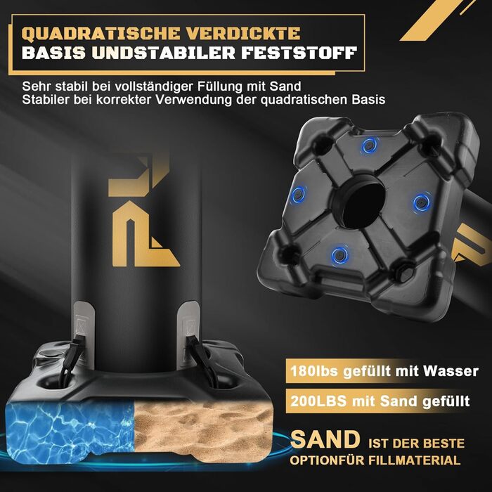 Важкий боксерський мішок зі стійкою для дорослих, підлітків та дітей. Комплект для кікбоксингу та ММА. Ідеально для домашнього фітнесу.