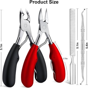 Професійний кусачок для нігтів Zehennagelknipser для потовщених та врослих нігтів, з подовженою ручкою для літніх людей та дорослих