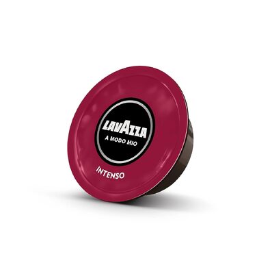 Кава в капсулах Lavazza A Modo Mio Espresso Intenso, інтенсивність 13, суміш Арабіки та Робусти, середньо-темне обсмаження, 64 капсули (4 упаковки по 16 шт)
