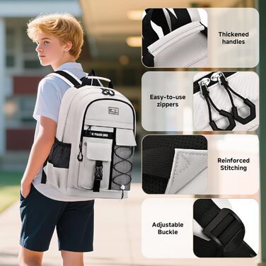 Шкільний рюкзак для хлопчика-підлітка, 2025, великий рюкзак для школи, гімназії, старшої школи, водонепроникний, для ноутбука 15.6