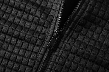 Світшот JMIERR для чоловіків з капюшоном, з довгим рукавом, вафельний візерунок, чорний, XXL