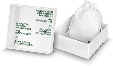 Браслет Lacoste MetroPole з застібкою-кнебелем. З візерунком petit piqué. Срібний, для чоловіків та жінок