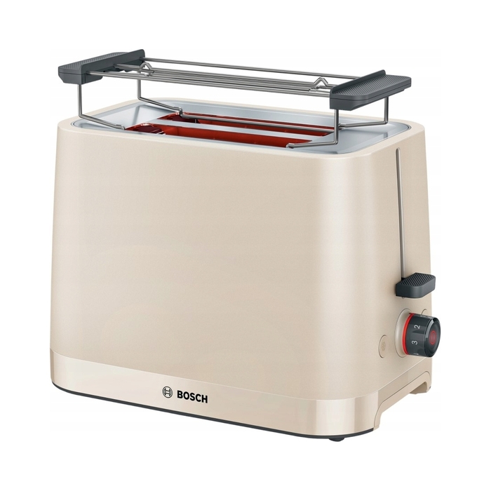Тостер Bosch MyMoment TAT3M127, 950 Вт, на 2 тости, з функцією розморожування, бежевий