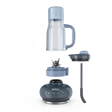Стаціонарний блендер Ninja DB351EUCY, 1100 Вт, синій