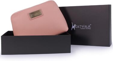 Сумка для косметики Emma, рожева, середнього розміру - шкіряна косметичка для ручної сумки Catwalk Collection