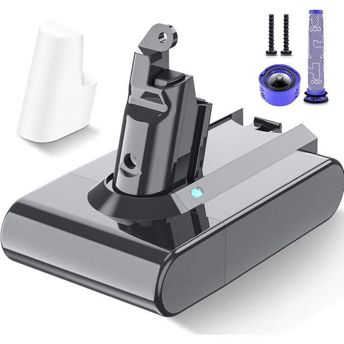 Акумулятор для пилососа Dyson V8 (6.0Ah) – замінник для серії Dyson V8, сумісний з моделями Absolute, Animal, Filter, Motorhead, Fluffy, V6-1