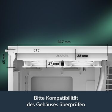 Система водяного охолодження ARCTIC Liquid Freezer III Pro 280 A-RGB для ПК: Intel & AMD, ефективна помпа PWM, 200–1900 rpm, білий колір