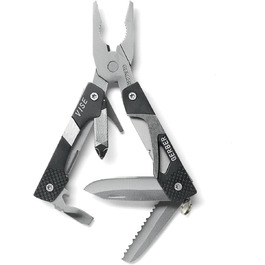 Мультитул Gerber Vise Pocket Tool з плоскогубцями, 10 функцій, алюміній/нержавіюча сталь, чорний, 31-000021