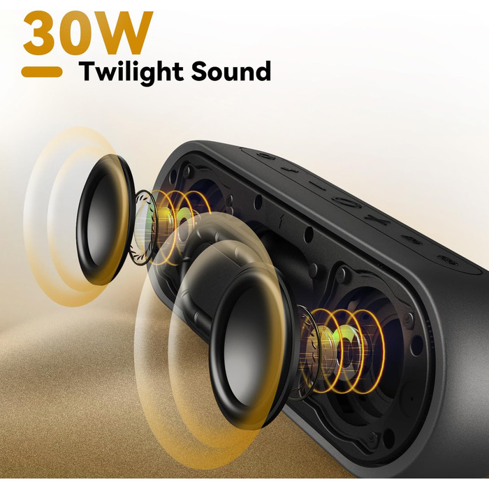 Tribit XSound Plus 2: Портативна Bluetooth колонка 30W з XBass, IPX7, 24 год, чорна