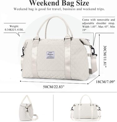 Спортивна сумка для жінок, дорожня сумка-дуffel, фітнес-сумка, водовідштовхувальна, з кульбакою, beige C5-beige