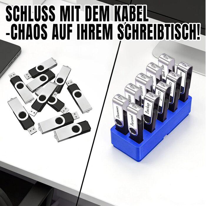 Органайзер для USB-накопичувачів TATMOHIK: сумка для 10 USB-флеш-накопичувачів, аксесуари для зберігання