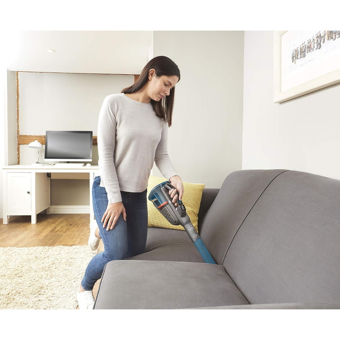 Акумуляторний пилосос ручний BLACK+DECKER BHHV315J Lithium Dustbuster 12V, 20AW, циклонна система, безмішковий, титаново-синій