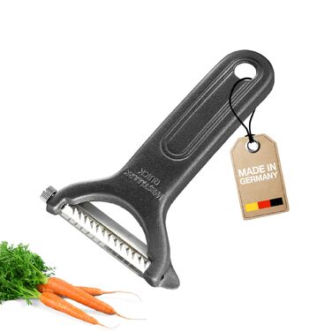 Westmark Sparschäler Julienne Black Edition: Овочечистка для тонкої соломки, нержавіюча сталь, для правшів та лівшів, антрацит