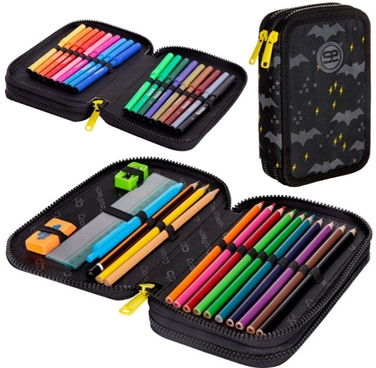 Багатовідсінковий шкільний рюкзак CoolPack, чорний, 21 л