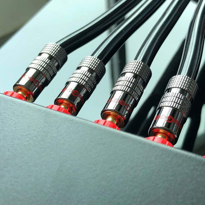 Бананові конектори 24K позолота для акустичних систем - (6 пар / 12 шт.) (24 шт.)