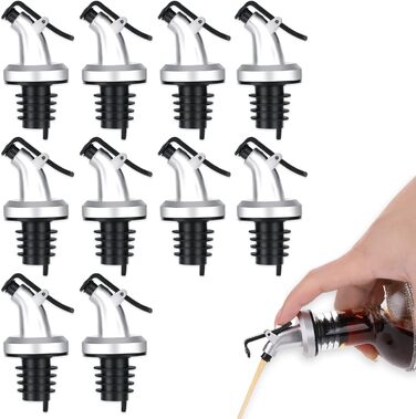 Наливник для пляшок з нержавіючої сталі Abeillo - для вина, олії, лікеру, оливкової олії (10 шт.)