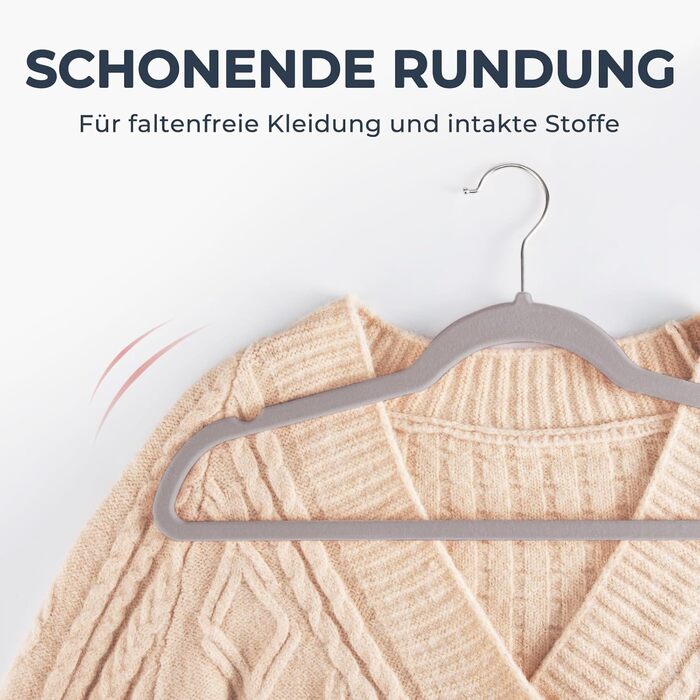 Набір вешалок для одягу HOUSE DAY, 50 шт., велюрові, для сорочок, костюмів, пальто, штанів, білі