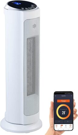 Обігрівач Sichler: Керамічний нагрівач з Wi-Fi, сумісний з Alexa та Google Assistant