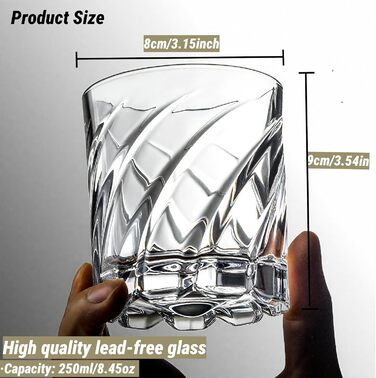 Набір віскі для чоловіків: шейкер з декомпресією, 2 склянки віскі, 8 кубиків льоду з нержавіючої сталі - подарунок для чоловіків, тата, брата, батька