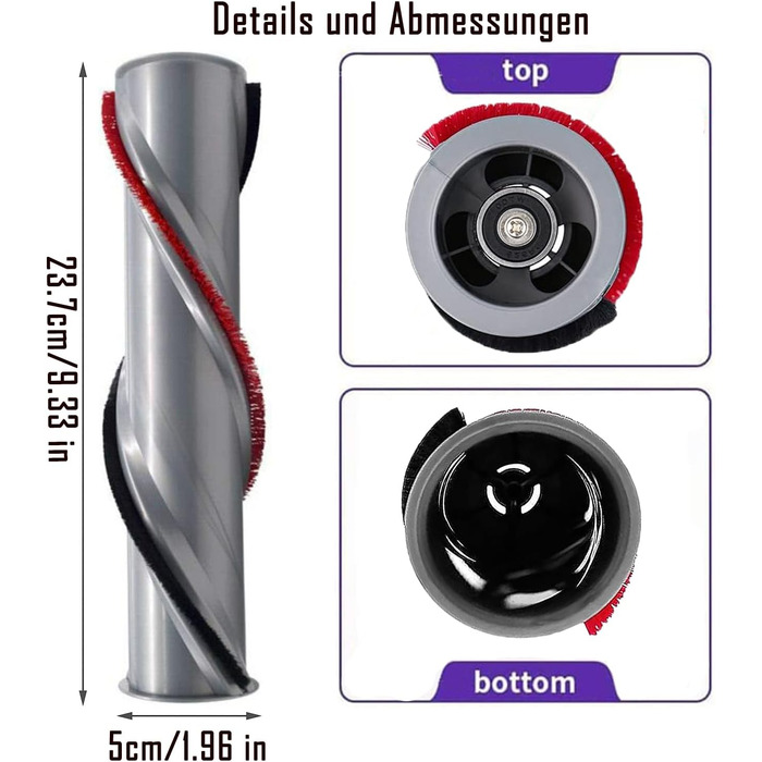 Електрична насадка для миття підлоги Dyson V15, V11, V10, V8, V7 - з баком та 6 змінними мікрофібрами