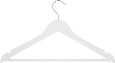 Вішалка для одягу Evolluxi Lotus з масиву дерева, для сорочок та курток, 360° обертання, ретро дизайн (білий, 8 шт.)