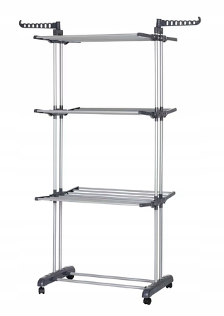 Велика вертикальна сушарка для білизни та одягу, підлогова складана, висока